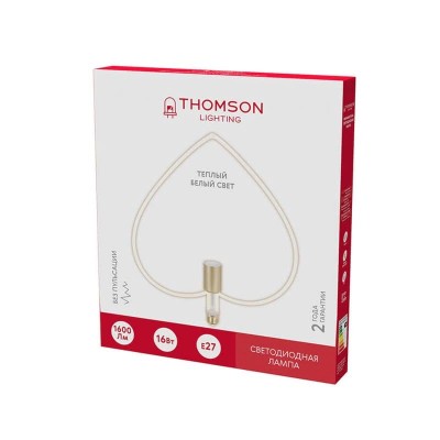Лампа светодиодная филаментная Thomson E27 16W 2700K трубчатая матовая TH-B2412 - изображение 3 Лампа светодиодная филаментная Thomson E27 16W 2700K трубчатая матовая TH-B2412 - изображение 3
