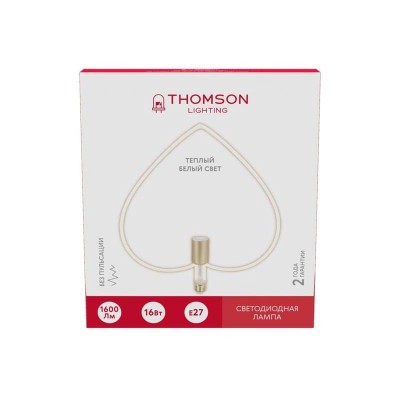Лампа светодиодная филаментная Thomson E27 16W 2700K трубчатая матовая TH-B2412 - изображение 4 Лампа светодиодная филаментная Thomson E27 16W 2700K трубчатая матовая TH-B2412 - изображение 4