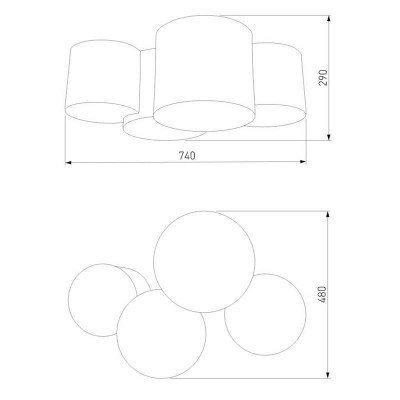 Потолочный светильник TK Lighting 6592 Mona Nature - изображение 2 Потолочный светильник TK Lighting 6592 Mona Nature - изображение 2