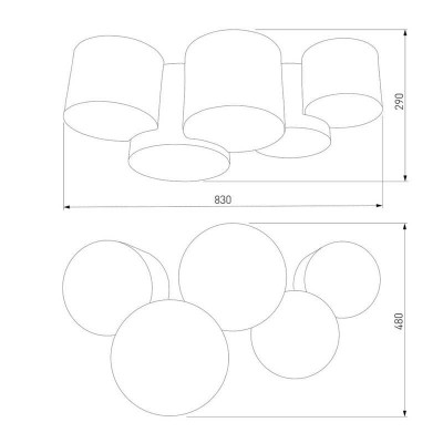 Потолочный светильник TK Lighting 3447 Mona Black/Gold - изображение 2 Потолочный светильник TK Lighting 3447 Mona Black/Gold - изображение 2
