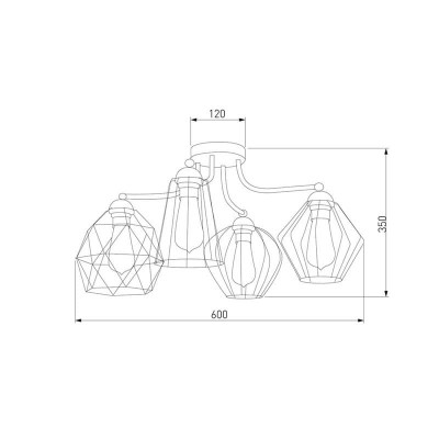 Потолочный светильник TK Lighting 1645 Galaxy 4 - изображение 2 Потолочный светильник TK Lighting 1645 Galaxy 4 - изображение 2
