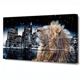 Холст Toplight Коллаж 100х150х3см TL-H3017