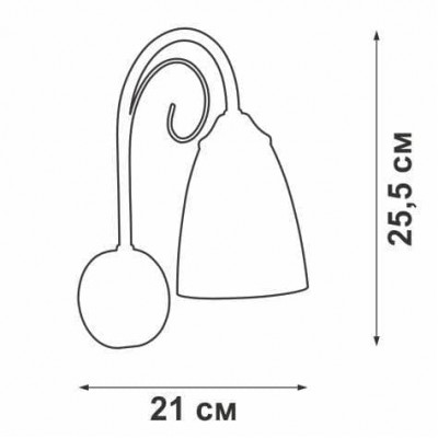 Бра Vitaluce V3736-9/1A - изображение 2 Бра Vitaluce V3736-9/1A - изображение 2