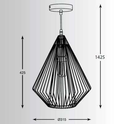Подвесной светильник Zumaline Grid HP1428 - изображение 2 Подвесной светильник Zumaline Grid HP1428 - изображение 2