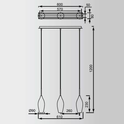 Подвесной светильник Zumaline Champagne MD2101B-3W - изображение 3 Подвесной светильник Zumaline Champagne MD2101B-3W - изображение 3