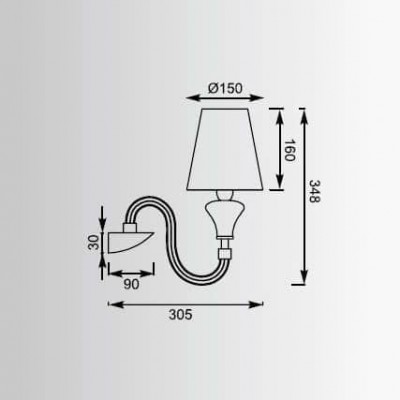 Бра Zumaline Chandelier MB2070-1BL - изображение 3 Бра Zumaline Chandelier MB2070-1BL - изображение 3