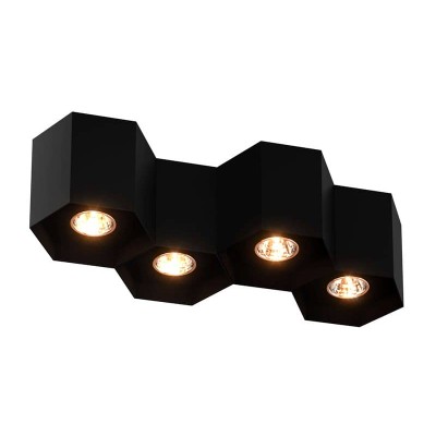 Потолочный светильник Zumaline Polygon cl 4 20037-BK - изображение 2 Потолочный светильник Zumaline Polygon cl 4 20037-BK - изображение 2