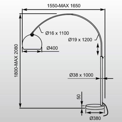 Торшер Zumaline Vision TS-010121W - изображение 3 Торшер Zumaline Vision TS-010121W - изображение 3