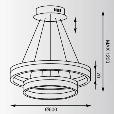Подвесная светодиодная люстра Zumaline Circle L-CD-01 - изображение 2 Подвесная светодиодная люстра Zumaline Circle L-CD-01 - изображение 2