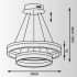Подвесная светодиодная люстра Zumaline Circle L-CD-01 - изображение 2 Подвесная светодиодная люстра Zumaline Circle L-CD-01 - изображение 2