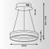 Подвесная светодиодная люстра Zumaline Circle L-CD-04 - изображение 2 Подвесная светодиодная люстра Zumaline Circle L-CD-04 - изображение 2