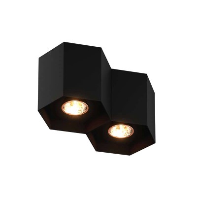 Потолочный светильник Zumaline Polygon cl2 20036-BK - изображение 2 Потолочный светильник Zumaline Polygon cl2 20036-BK - изображение 2