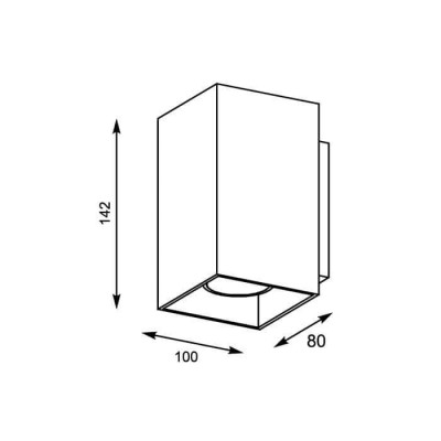 Настенный светильник Zumaline Sandy wl square black 92698 - изображение 2 Настенный светильник Zumaline Sandy wl square black 92698 - изображение 2