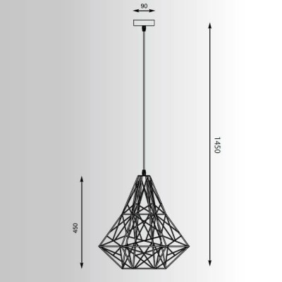 Подвесной светильник Zumaline Skeleton HP1335-BL - изображение 2 Подвесной светильник Zumaline Skeleton HP1335-BL - изображение 2