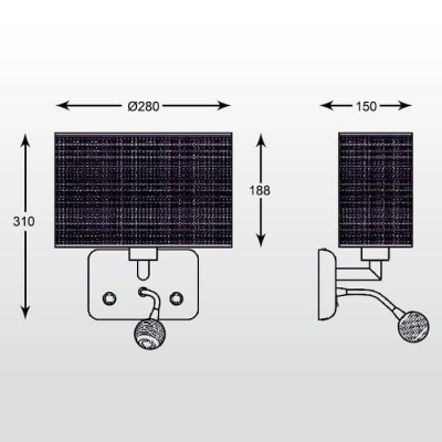 Бра Zumaline Blink W0173-02A-F4B3 - изображение 2 Бра Zumaline Blink W0173-02A-F4B3 - изображение 2