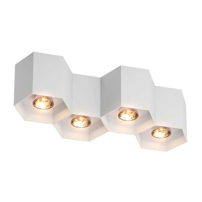 Потолочный светильник Zumaline Polygon cl 4 20037-WH - изображение 2 Потолочный светильник Zumaline Polygon cl 4 20037-WH - изображение 2